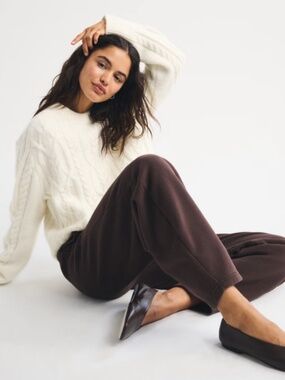 Abercrombie & Fitch High Rise Sunday Barrel Sweatpant